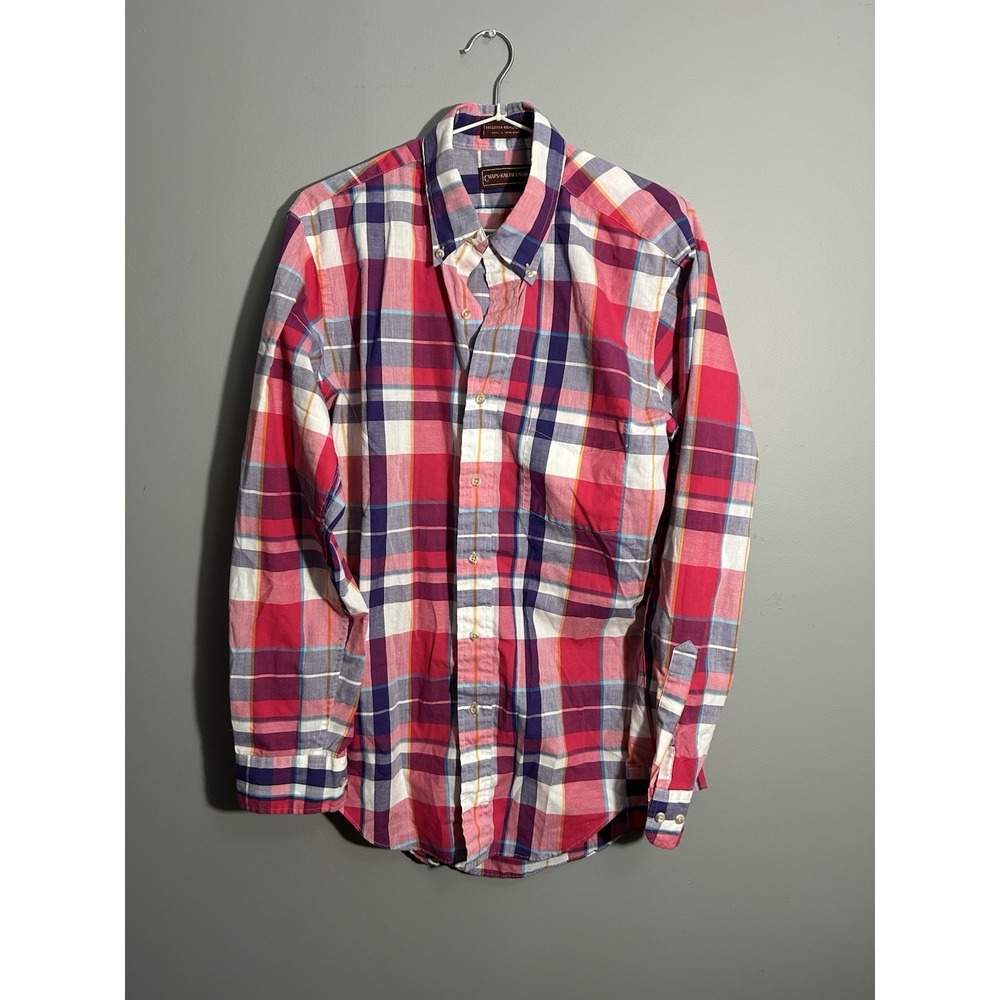 Ralph Lauren Chaps Plaid Button‎ Up Shirt Long Sleeve Size M